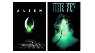 Horror posters; an alien egg