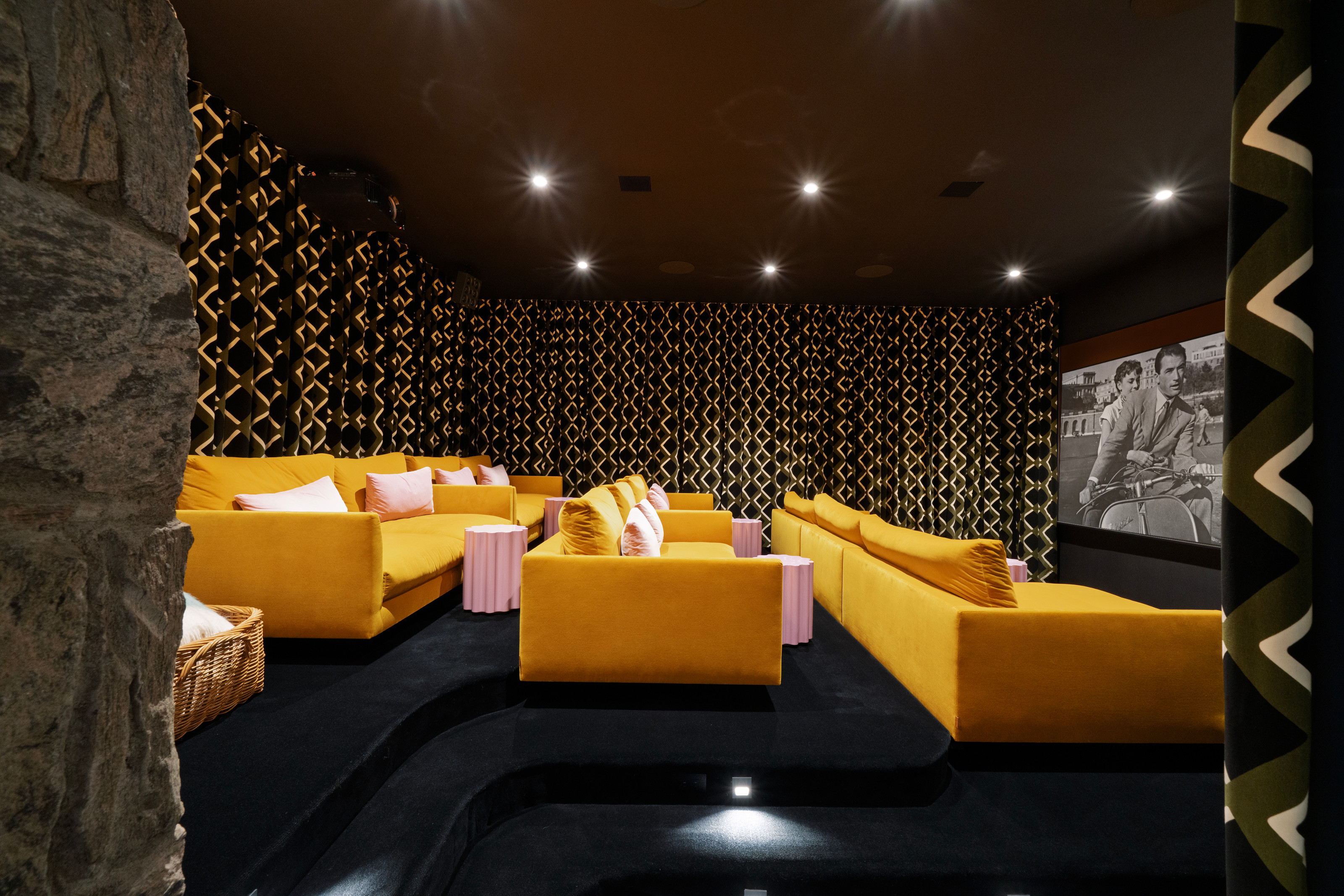 The house has its own movie theatre