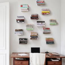 Invisible Floating Metal Hidden Bookshelves 