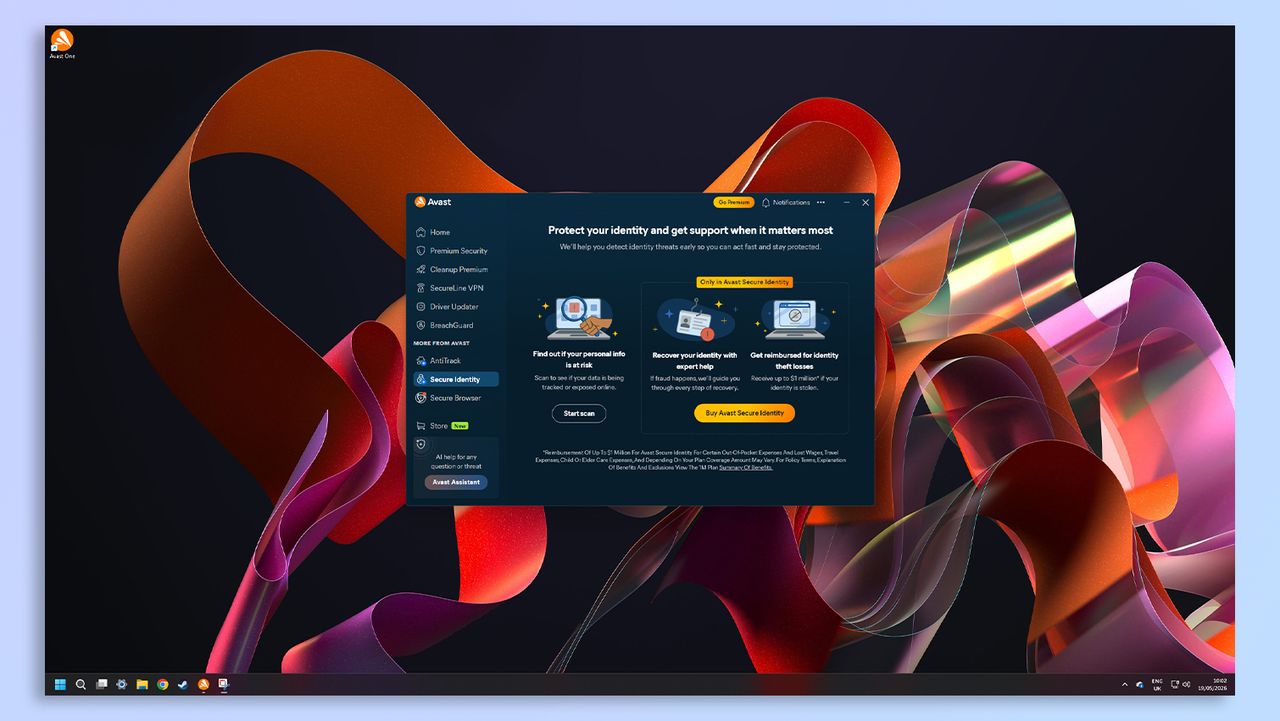 Avast One antivirus software screenshot