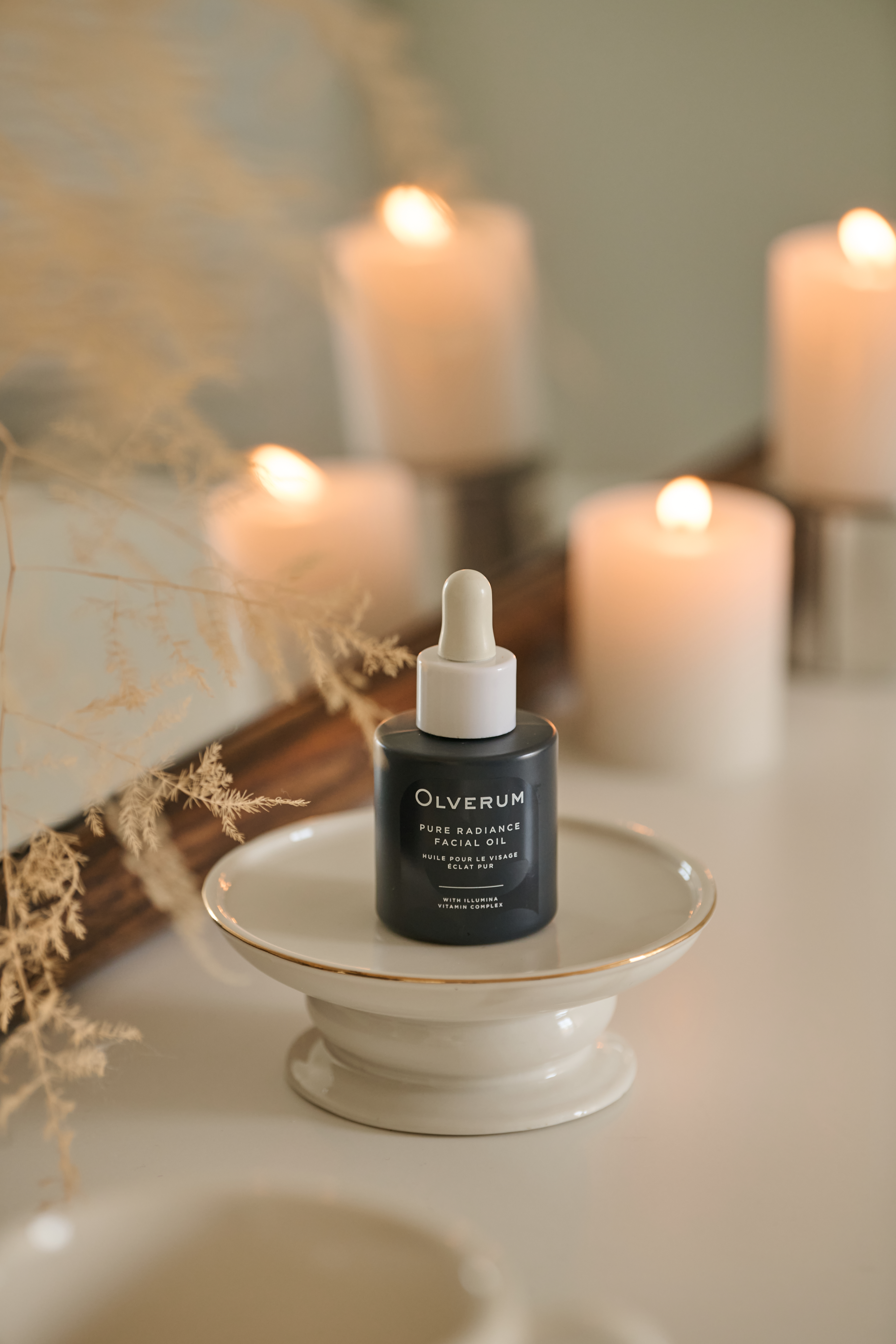Bottle of Olverum oil