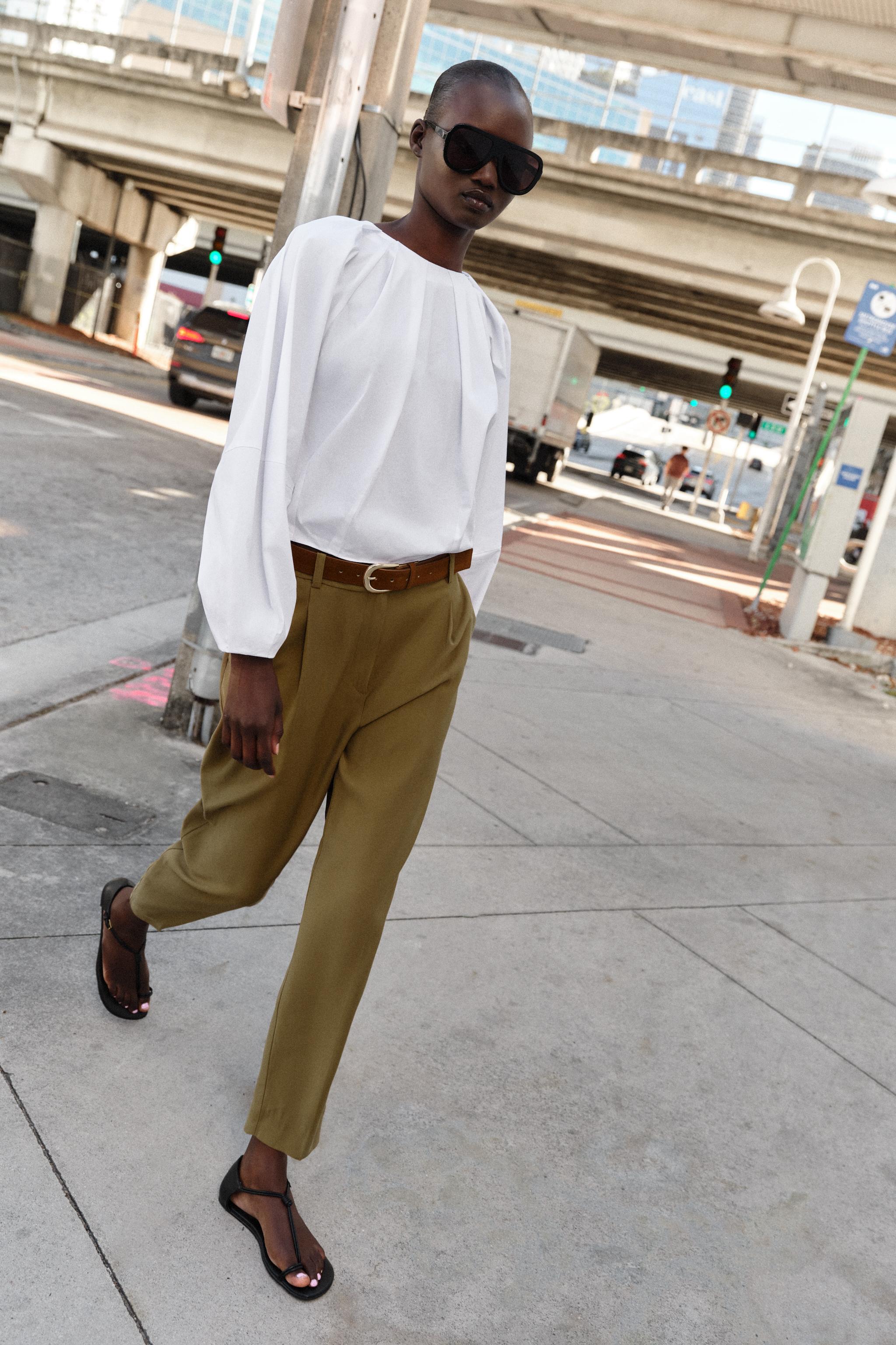 Darted Trousers With Belt