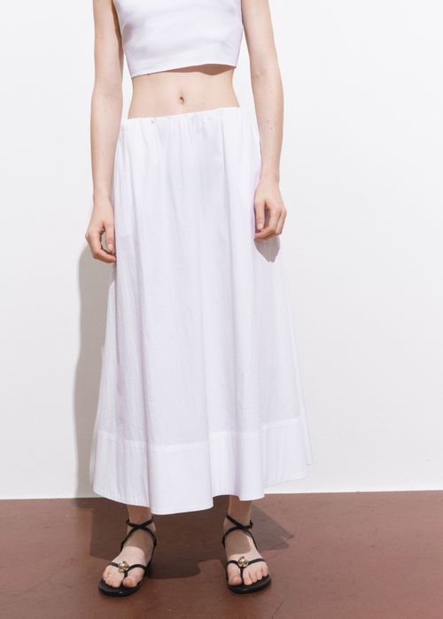 Flared Cotton Skirt