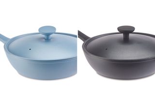 Aldi pan in blue and black to rival Always Pan