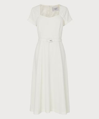 Emmy Cream Crepe Belted Dress, £99.00 (was £250), L.K. Bennett