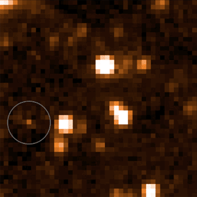 The Accident swooping into view of a group of candidate brown dwarfs