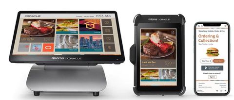Micros POS desktop tablet mobile mixed screens with POS software cropped