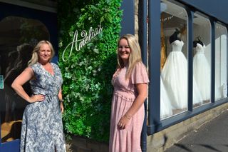 Jo and Kelly are the owners of bridal shop Amelia's in Clitheroe.
