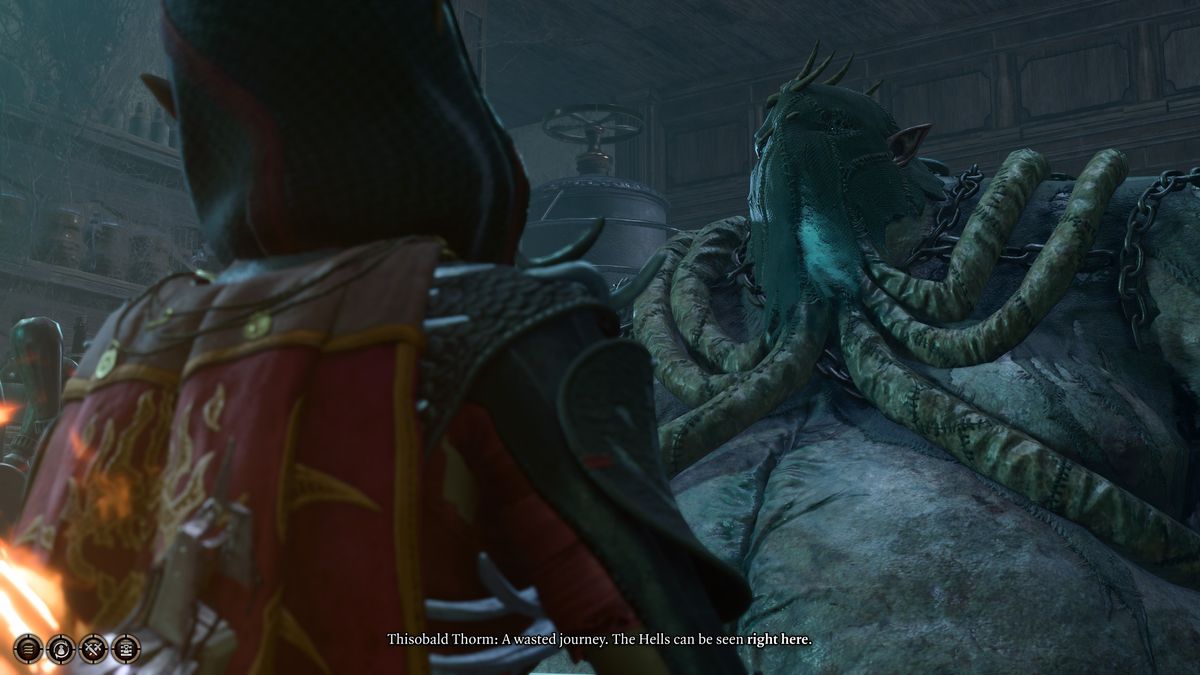 Baldur's Gate 3 Thisobald Thorm getting angry