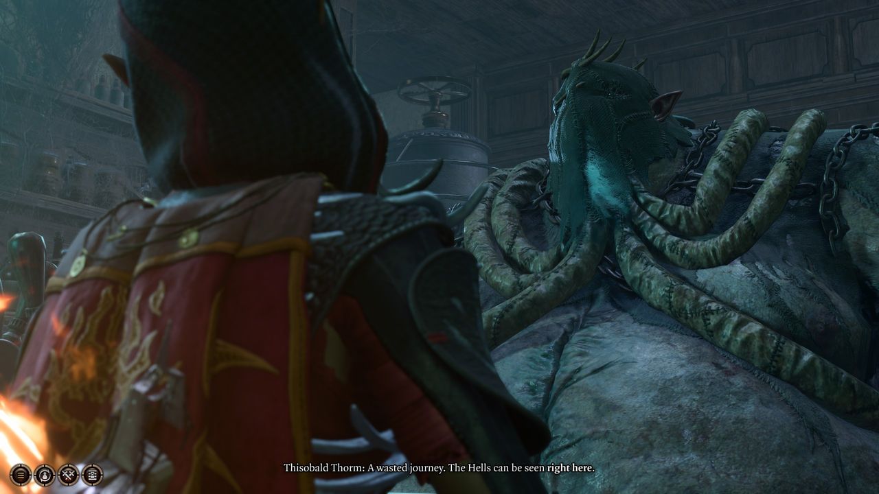 Baldur's Gate 3 Thisobald Thorm getting angry