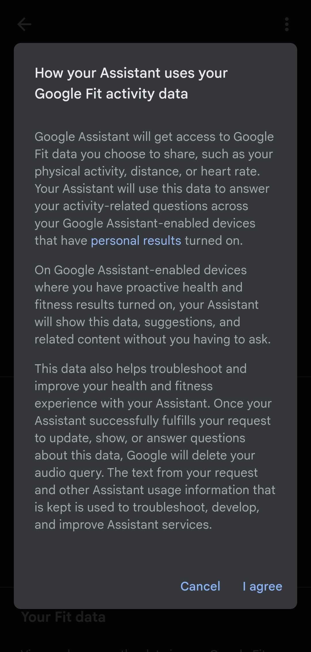 Google Fit and Fitbit integration with Assistant