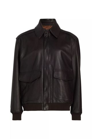 Hommegirls Leather Bomber Jacket