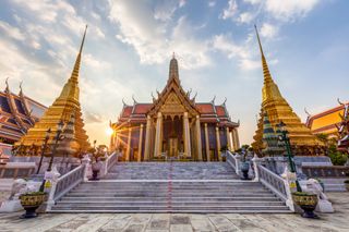 Temple of the Emerald Buddha or Wat Phra Kaew temple, Bangkok, Thailand