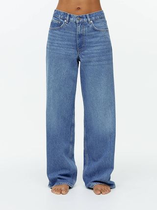 Cloud Low Loose Jeans - Blue - Arket Gb