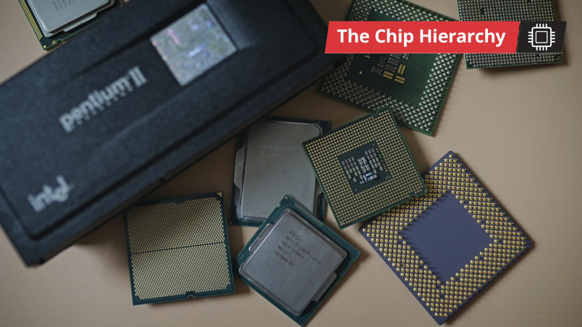 CPUs laying out.