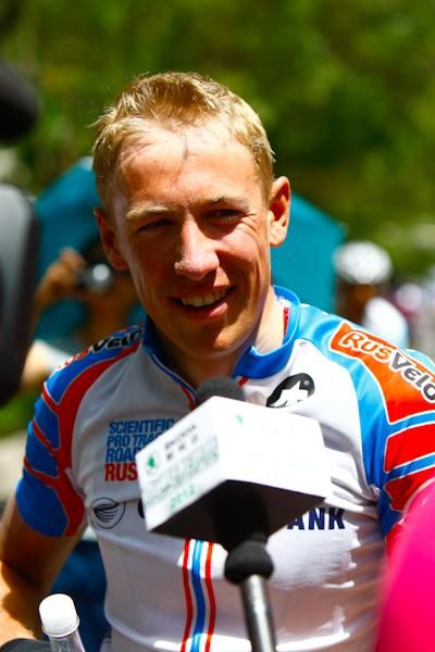 Tour of Qinghai Lake stage eight winner Artur Ershov (Rus) RusVelo