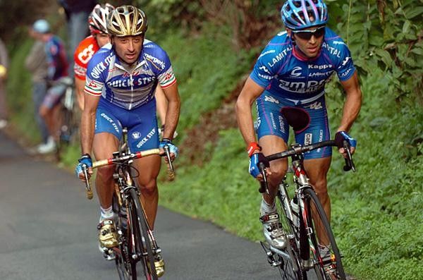 Gilberto Simoni (Lampre Cafitta) showed plenty of aggression today