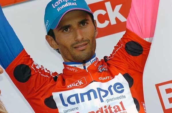 Daniele Bennati (Lampre) gets another points jersey