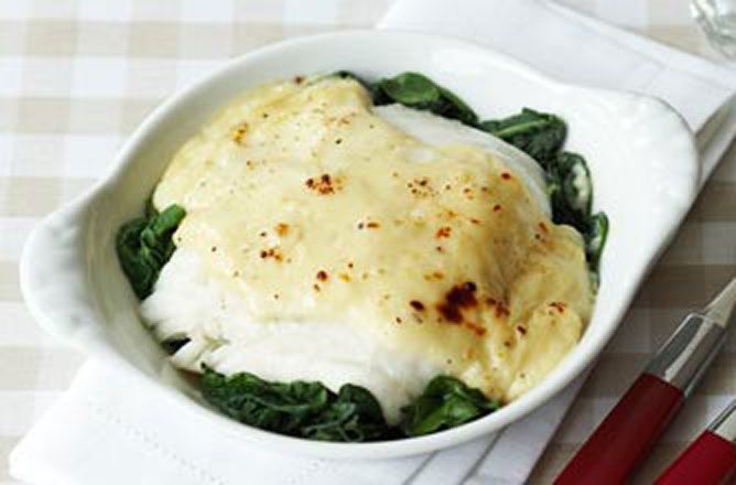 Cheesy Haddock And Spinach Bake Dinner Recipes Goodtoknow