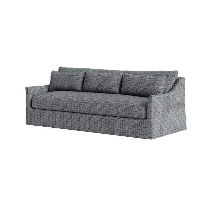 dark gray grid sofa