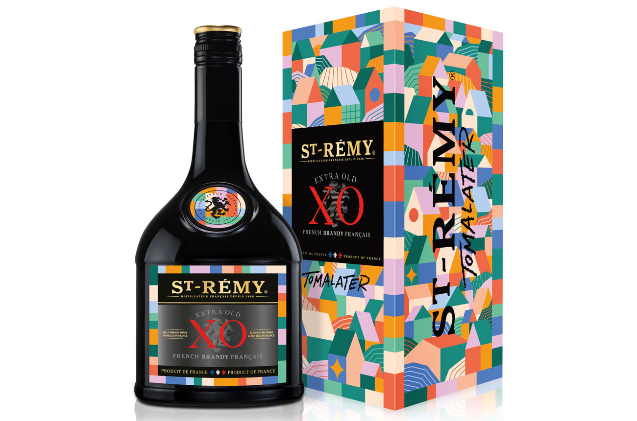 Limited-edition St-R&amp;eacute;my XO bottle designed by Tomalater