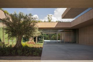 fendi factory courtyard spaces in tuscany