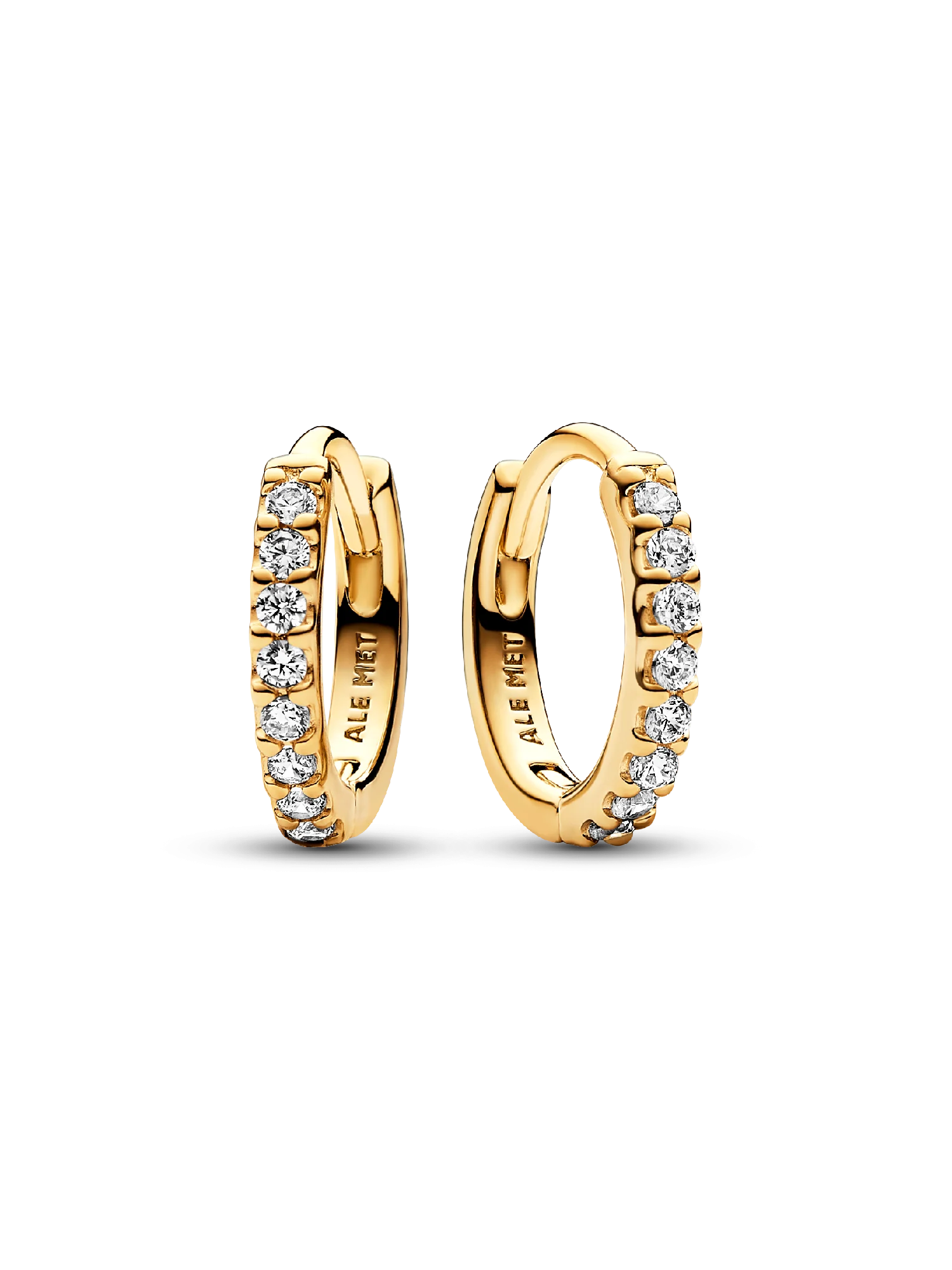 Sparkling Huggie Hoop Earrings