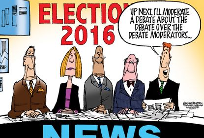 Political cartoon U.S. GOP Debate 2016 Media