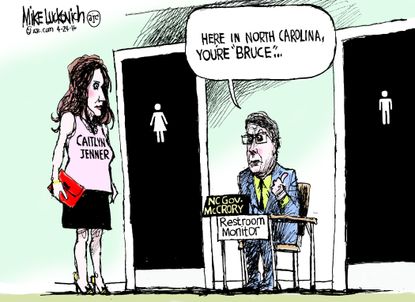 Political Cartoon U.S. North Carolina Jenner