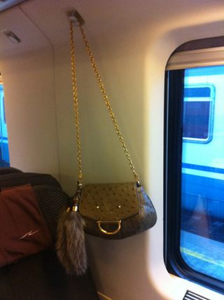 My fellow passengers – including one carrying Gucci’s new Smilla shoulder bag