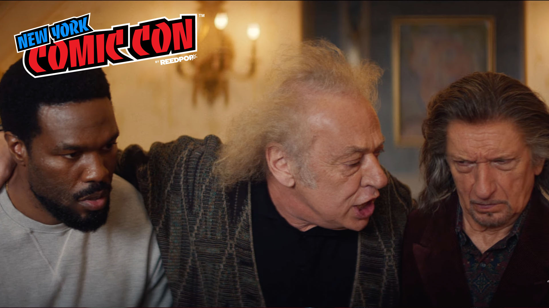 Yahya Abdul-Mateen II and Ben Kingsley in Wonder Man. 