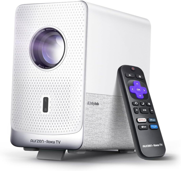 Aurzen Roku TV Smart Projector D1R Cube