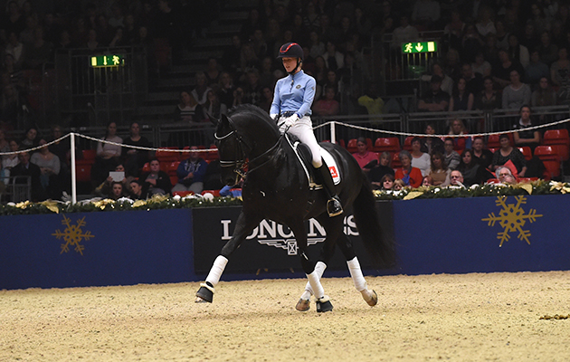 Laura Tomlinson Materclass at The London International Horse Show 2015 at Olympia, London , UK on 15th December 2015