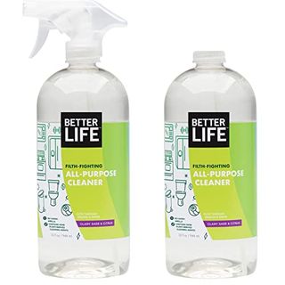 Better Life All Purpose Cleaner - in two clear plastic bottles, one with a spray trigger and the other with a screw top