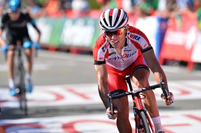 Joaquim Rodriguez (Katusha) comes to the line