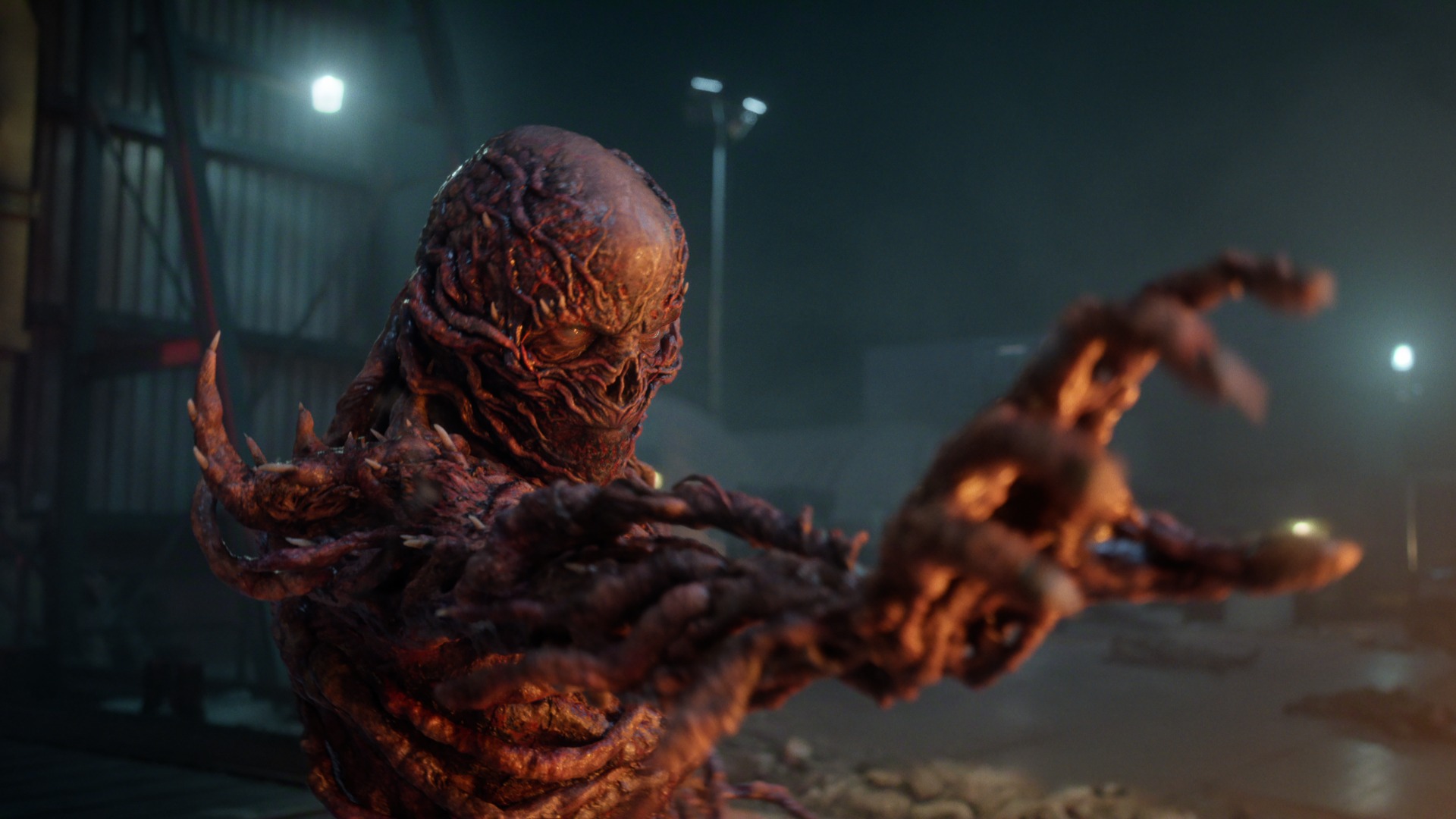 Stranger Things production still featuring Vecna