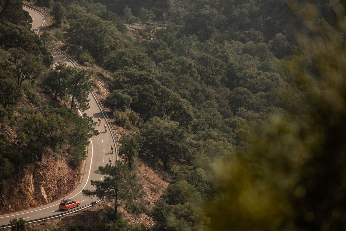 Rally Cycling at the team's training camp in Castellon de la Plana, Spain