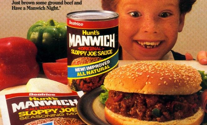 Hunt&amp;#039;s &amp;quot;Manwich&amp;quot; has been using wordplay since the late 60s to man-up its sloppy joe mix.