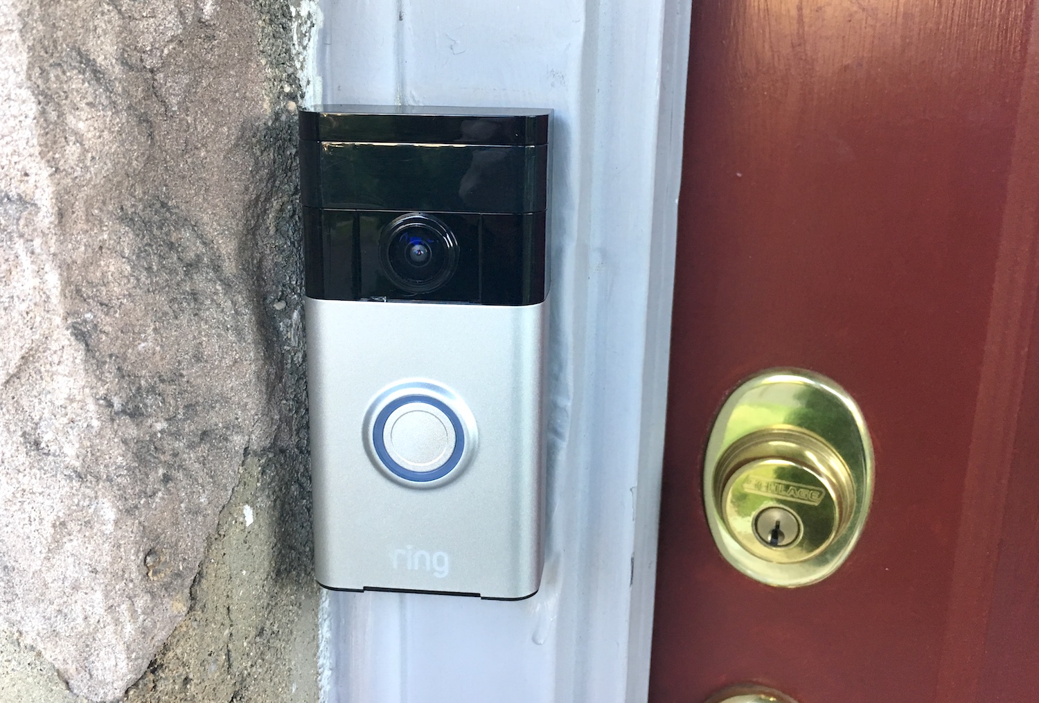 Звонок установлен. Doorbell — [до:Бэл] — дверной звонок. Беспроводной видеозвонок Ring Video Doorbell 3. Видео звонок в дверь. Ring Video Doorbell 3 installation.