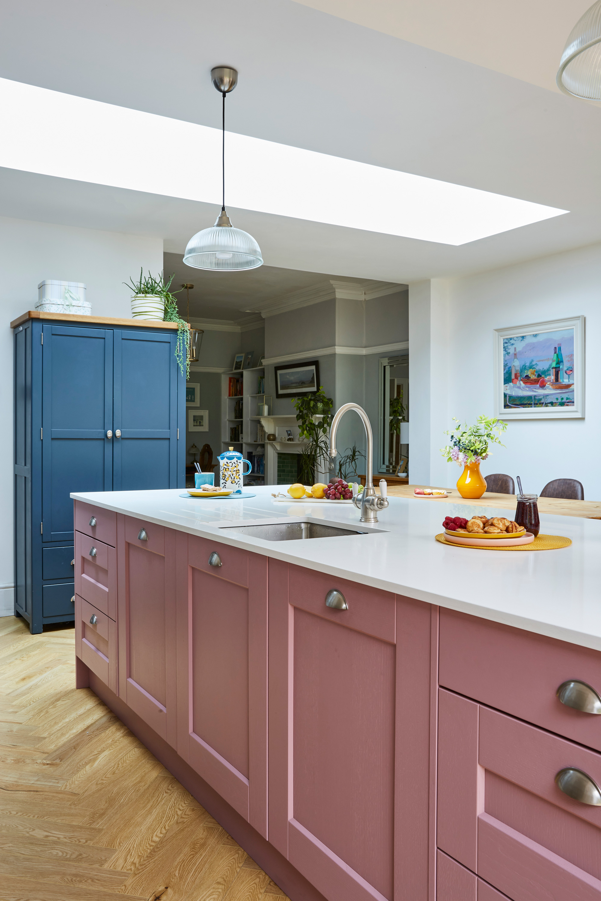 This pretty pink kitchen proves that pastels can work with industrial ...