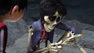 Hector fondly remembers his family in Coco