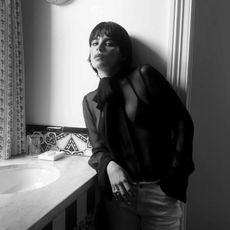 woman wearing black blouse