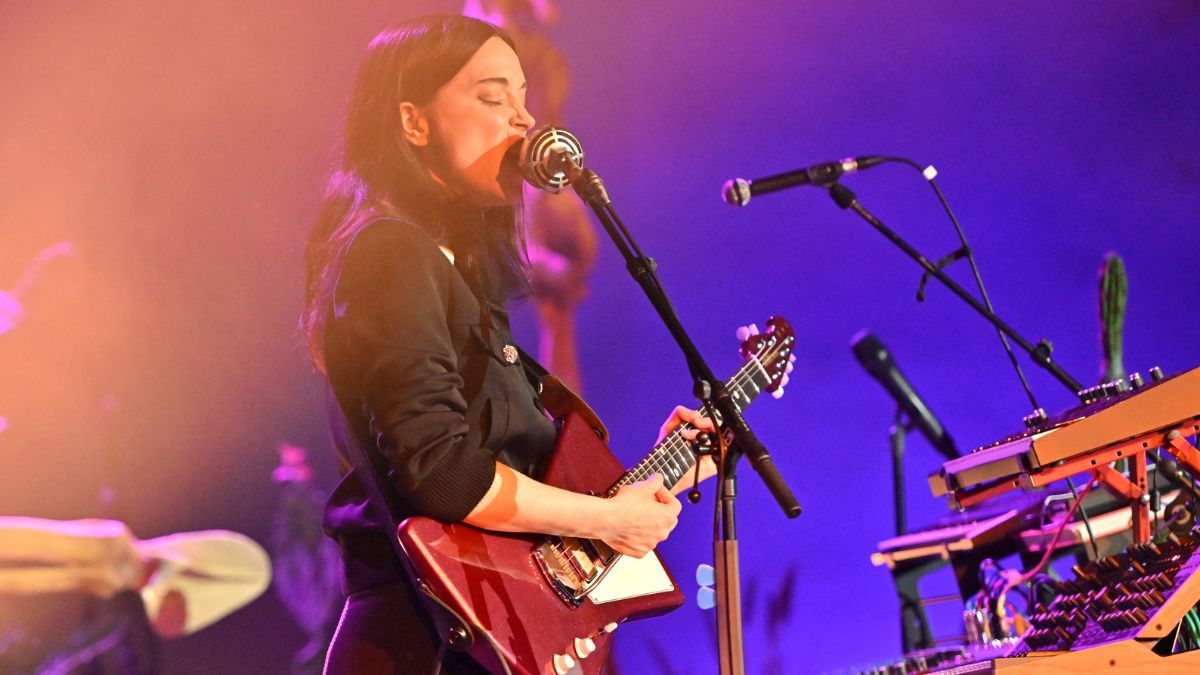 St. Vincent performs onstage at The Geffen Contemporary at MOCA in Los Angeles, California on April 13, 2024