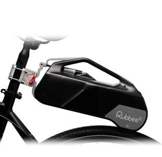 The Rubbee X ebike conversion kit mounted to a bike