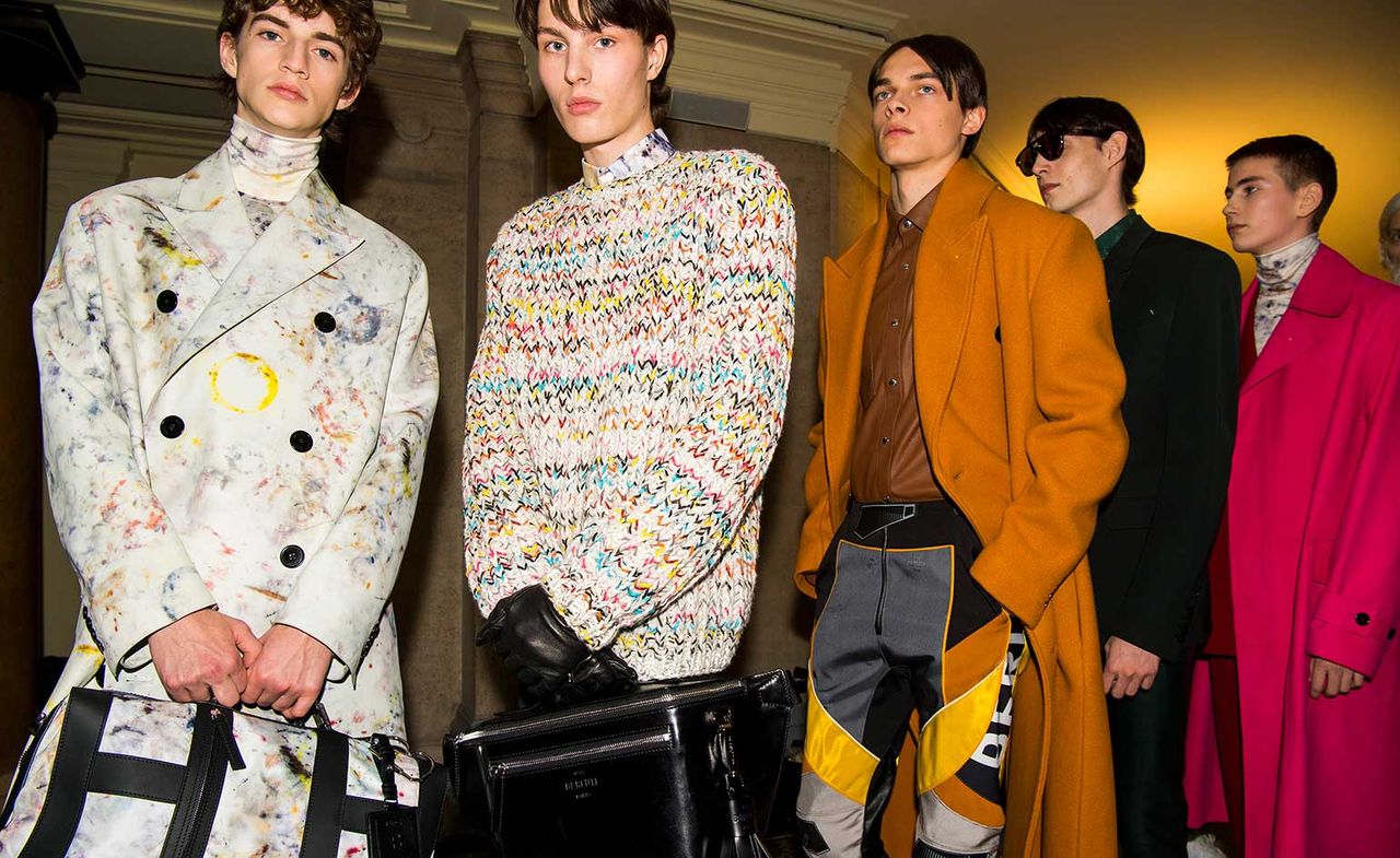 Backstage at Berluti A/W 2019