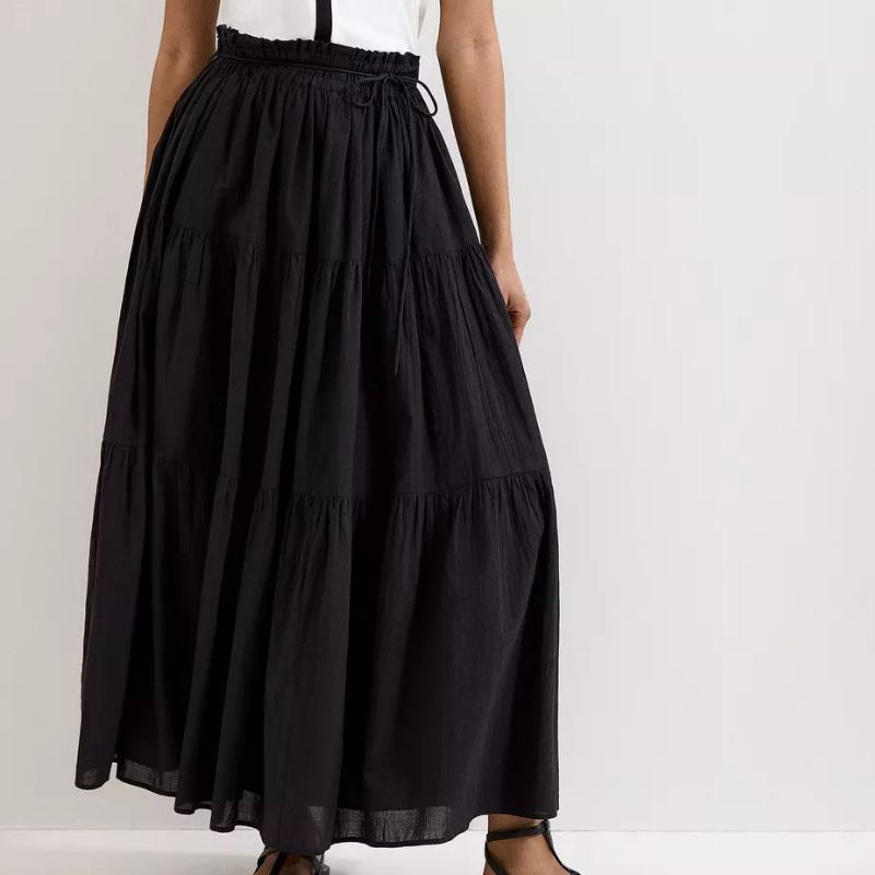 Phase Eight, black maxi skirt