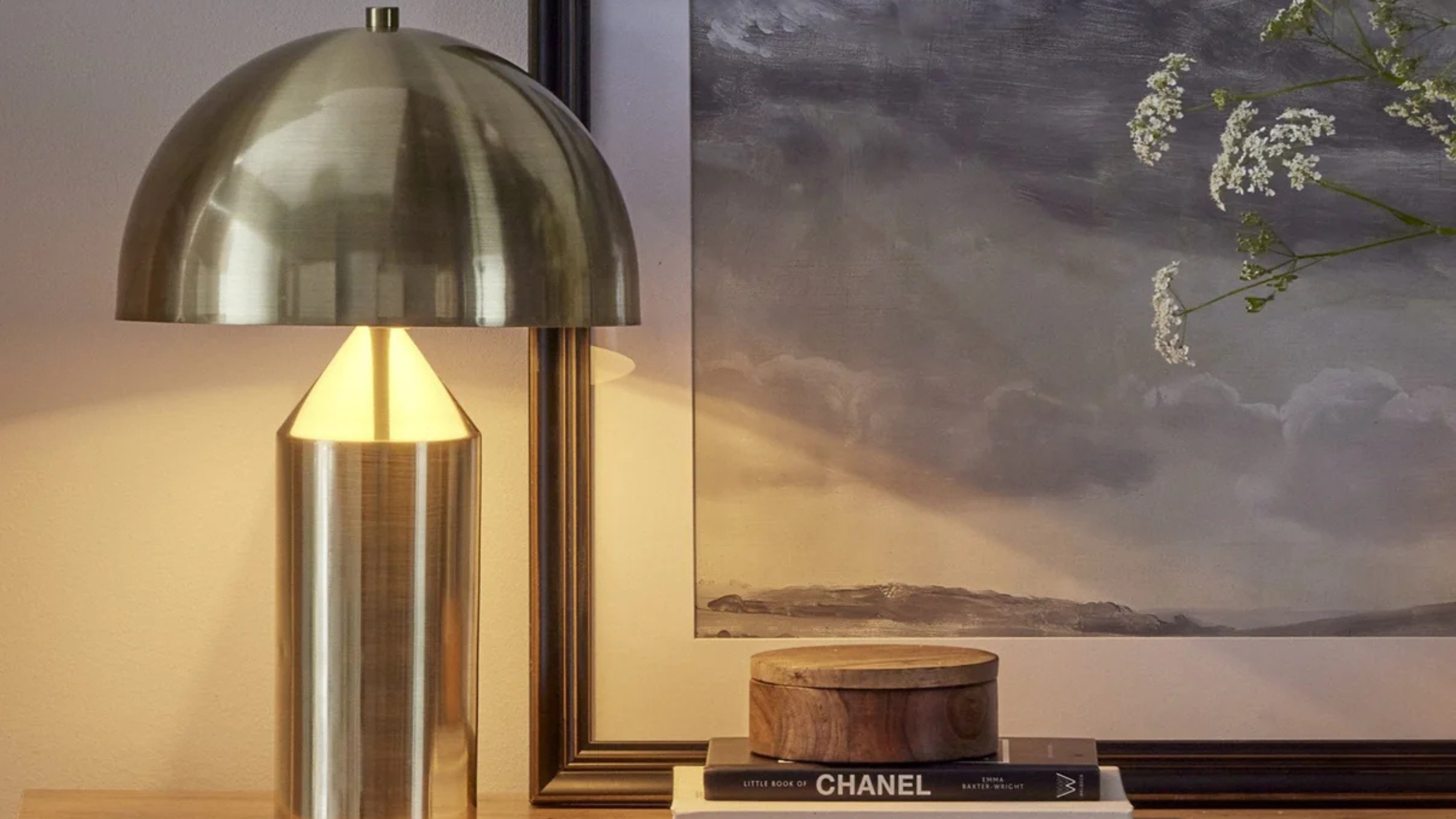 Titan Gold Domed Table Lamp