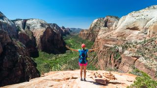 Woman in Zion National Park
