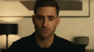 Oliver Jackson-Cohen boasting a concerning glare in The Invisible Man