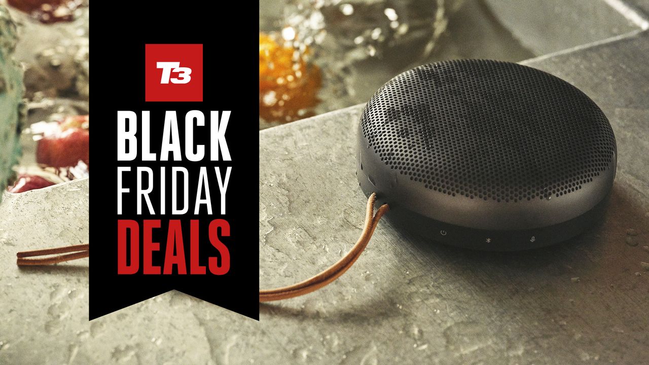 B&amp;O A1 on stone surface with Black Friday deals sign